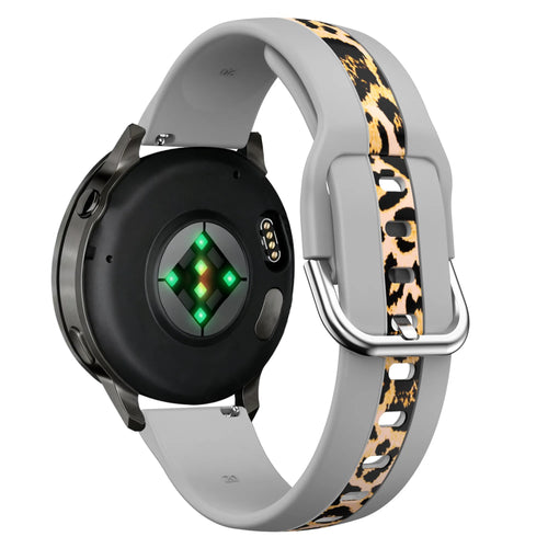 Bandz Actyve Smartwatch 20mm Dual Leopard Strap (Light Grey)