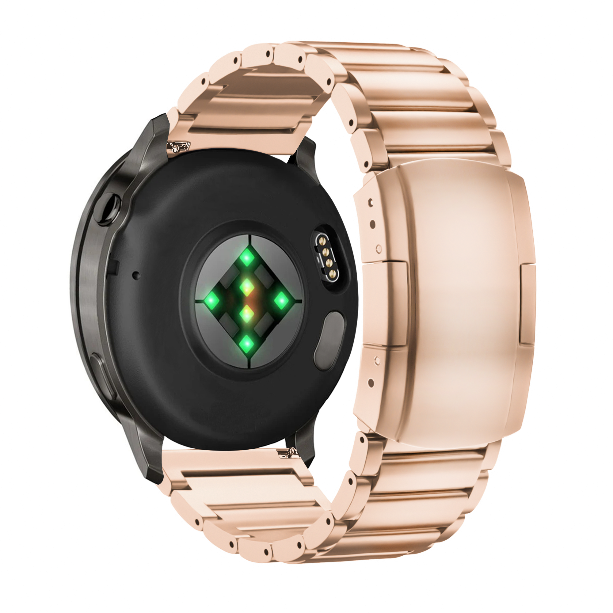Bandz Garmin Vivomove Style Titanium Link Strap (Rose Gold)