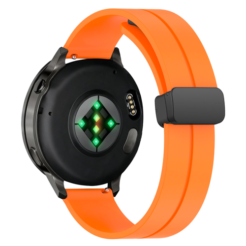 Bandz Bracelet silicone avec boucle en D Garmin Forerunner 570 - 47mm (orange)
