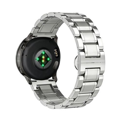 Bandz Garmin Vivomove Sport Steel Link Strap 'Deluxe' (Silver)