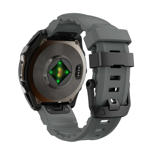 Bracelet silicone trail Garmin Descent Mk1 (gris foncé)