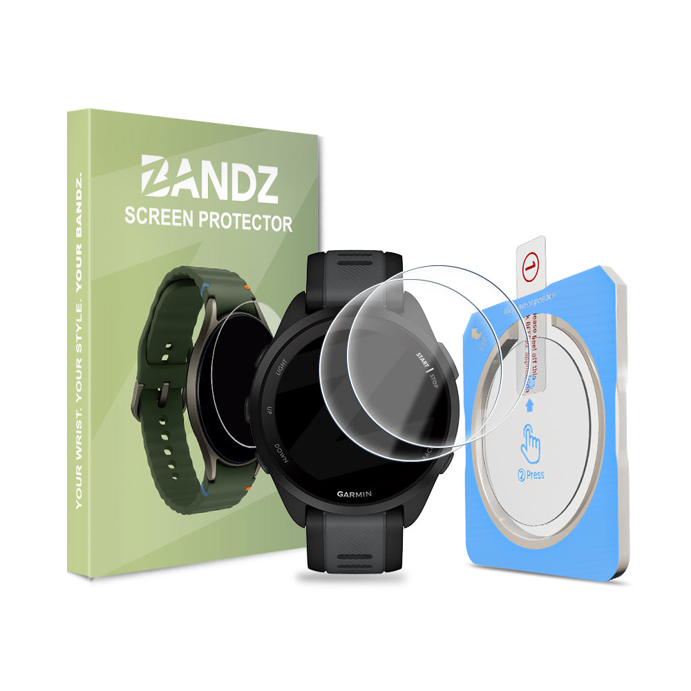 Bandz Protecteur d'écran Garmin Forerunner 165 One-Click Tool