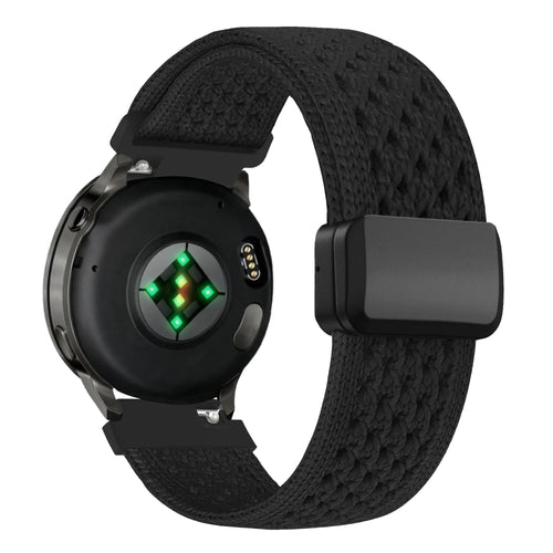 Bandz Garmin Forerunner 265s Vintage Nylon Strap (Black)