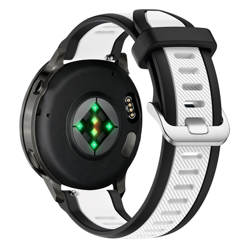 Bandz Bracelet dual sport avec boucle Garmin Vivoactive 6 (noir/blanc)