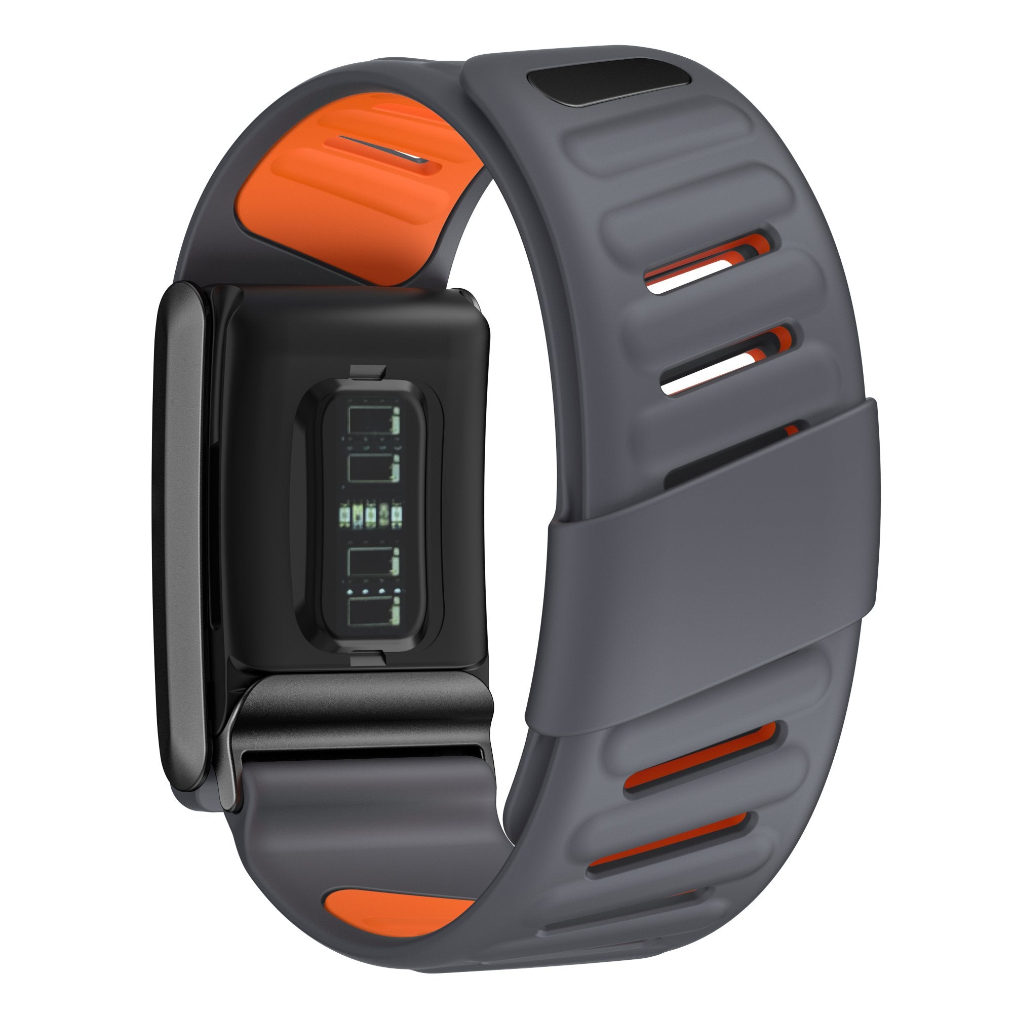 Bracelet sport compatible avec Whoop 4.0 (gris foncé/orange)