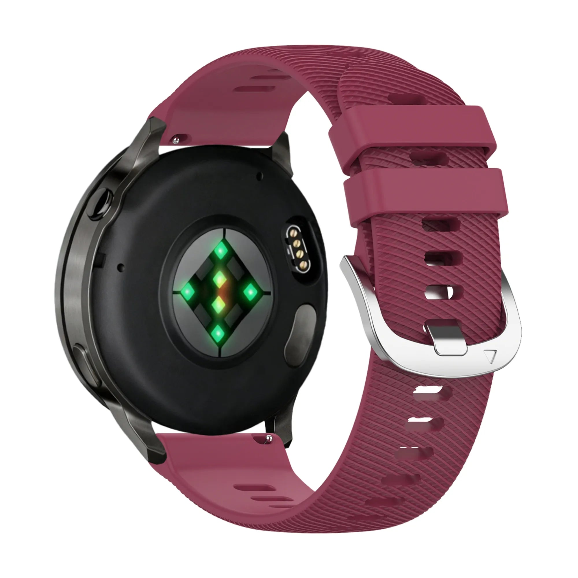 Bandz Bracelet silicone 'Deluxe' Garmin Vivomove 3s (rouge vin)