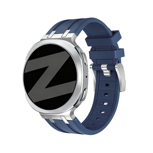 Bandz Bracelet silicone 'Luxe Liquid' Samsung Galaxy Watch 8 - 40mm (bleu foncé)