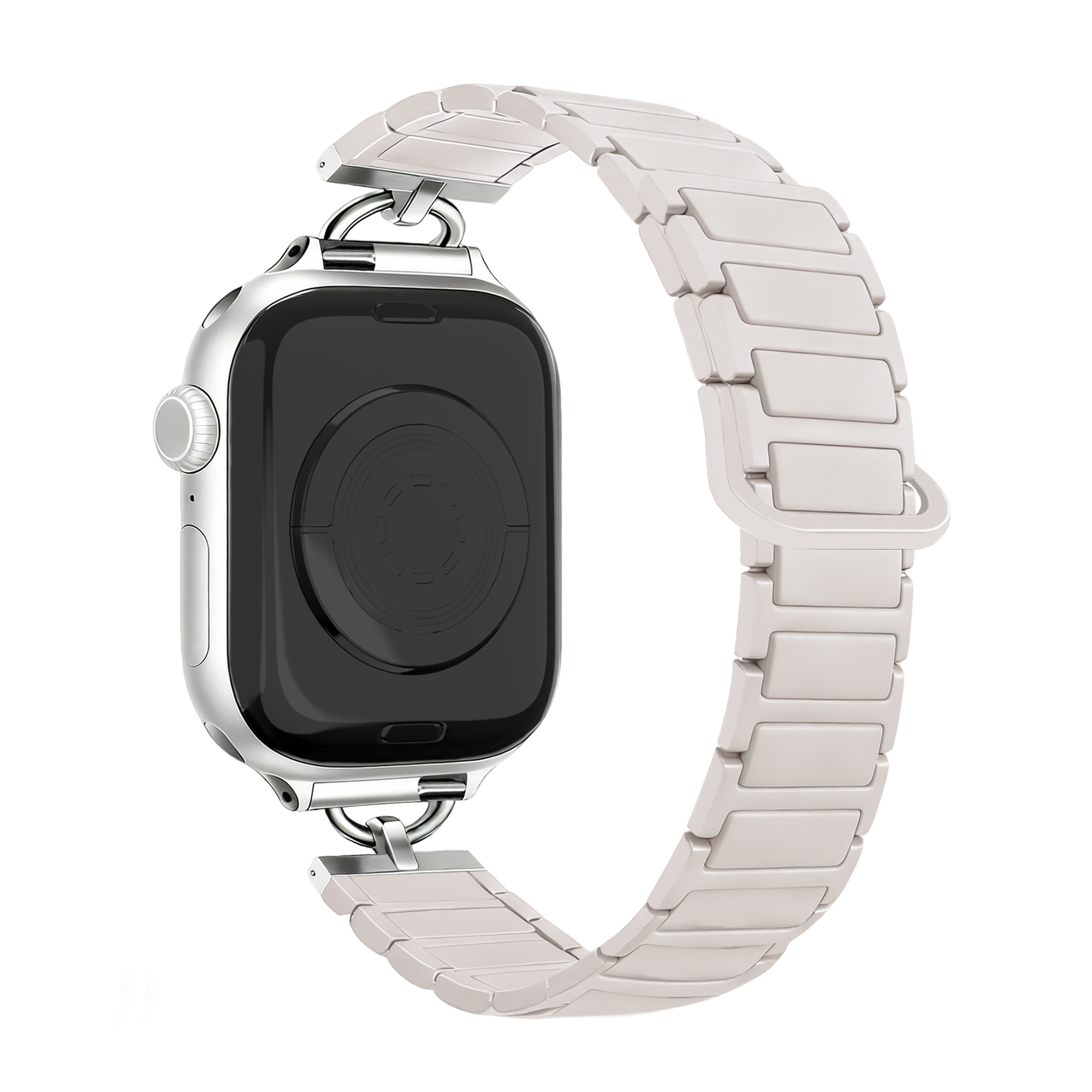 Bandz Bracelet silicone magnétique 'fine' Apple Watch (lumière stellaire)