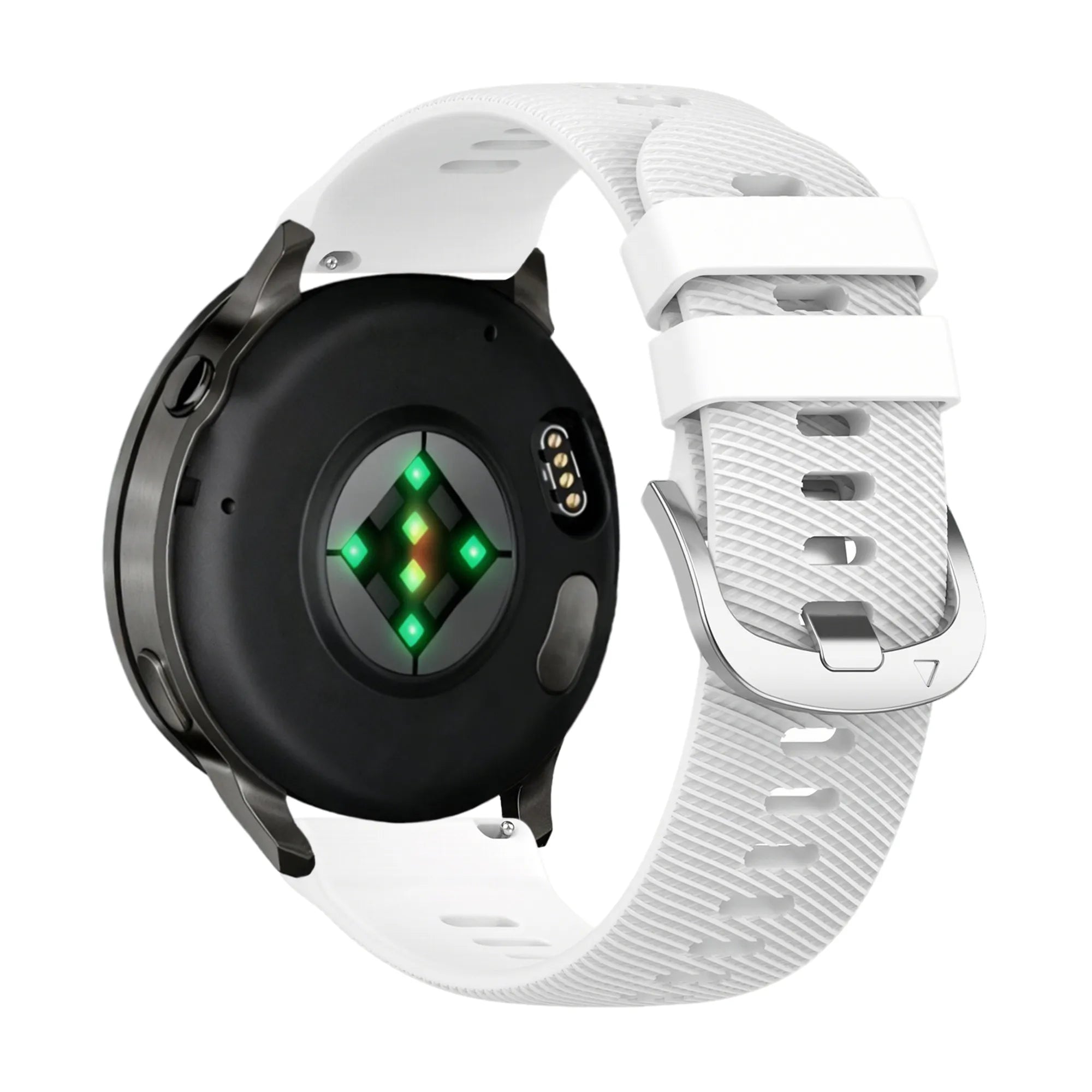 Bandz Garmin Forerunner 255s Silicone Strap 'Deluxe' (White)