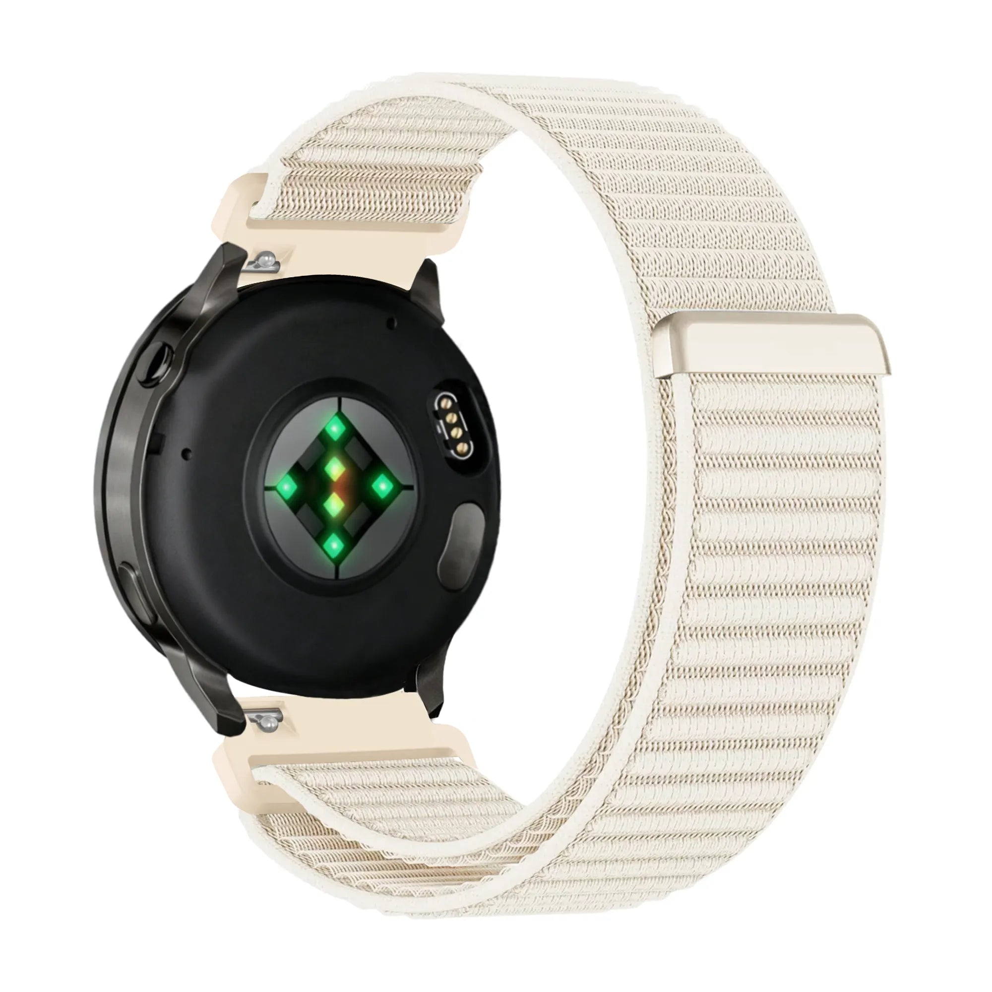 Bandz Bracelet nylon ondulé Garmin Vivoactive 5 (lumière stellaire)