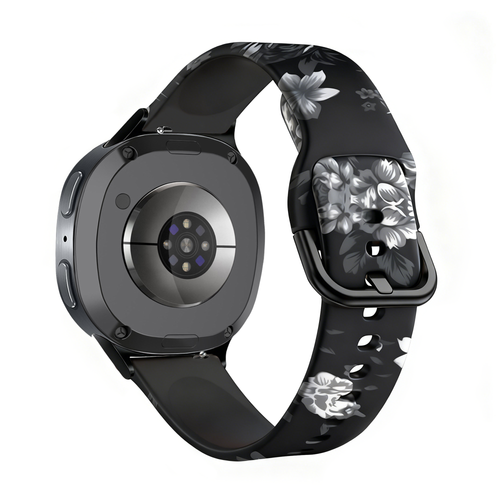 Bracelet fleur grise Samsung Galaxy Watch 8 Classic