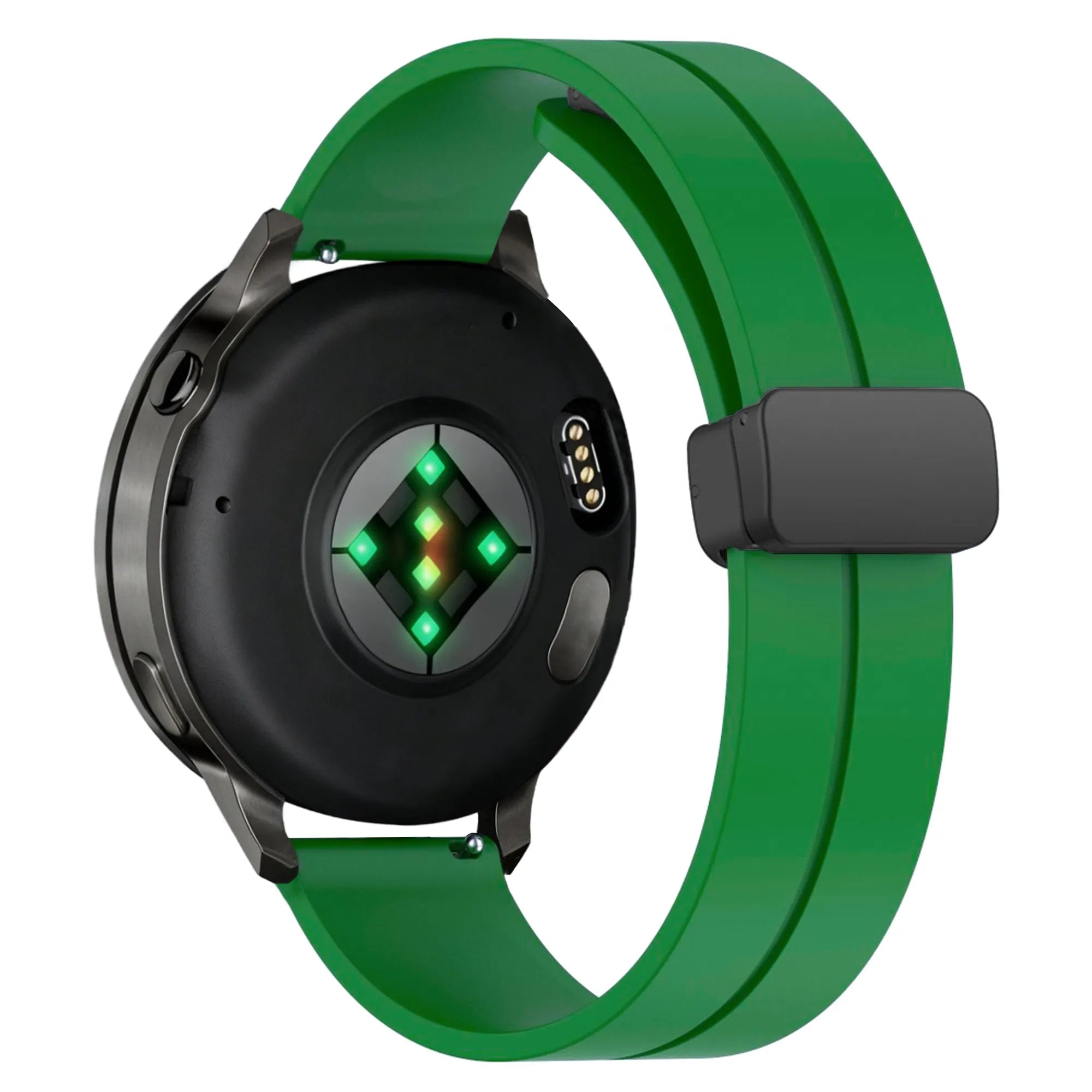 Bandz Garmin Venu 4 - 45mm Silicone Strap with D-Buckle (Green)