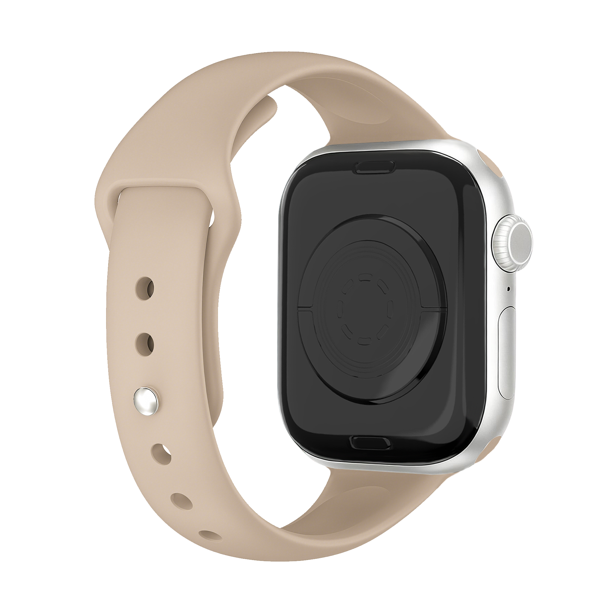 Bracelet de silicone Slimfit Apple Watch (beige)