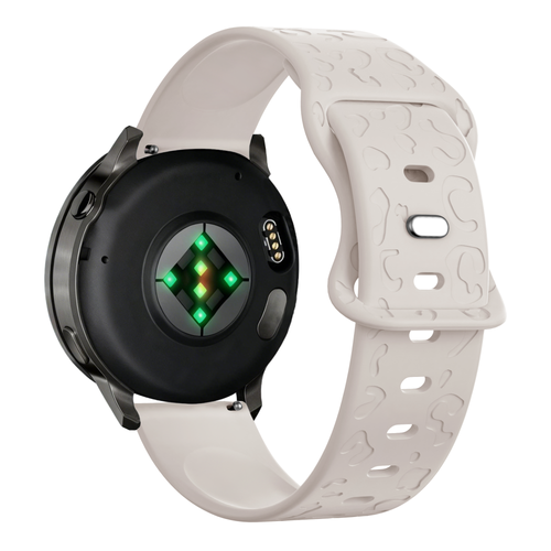 Bandz Bracelet silicone 'Léopard' Garmin Approach S42 (lumière stellaire)