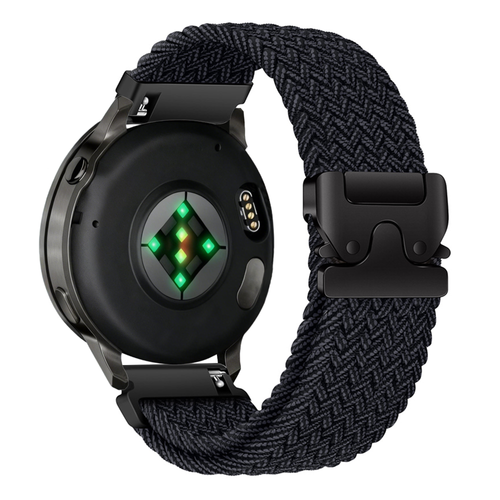 Bandz Bracelet tressé 'Parachute' Garmin Vivoactive 4 (graphite)