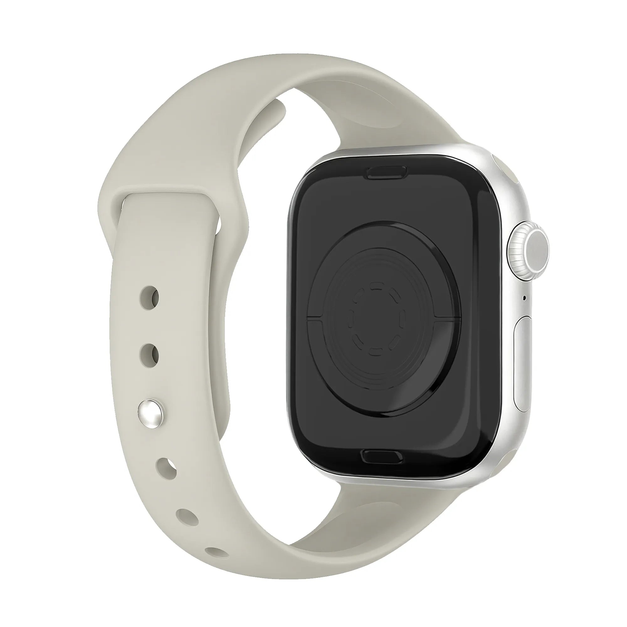 Bracelet de silicone Slimfit Apple Watch (lumière stellaire)