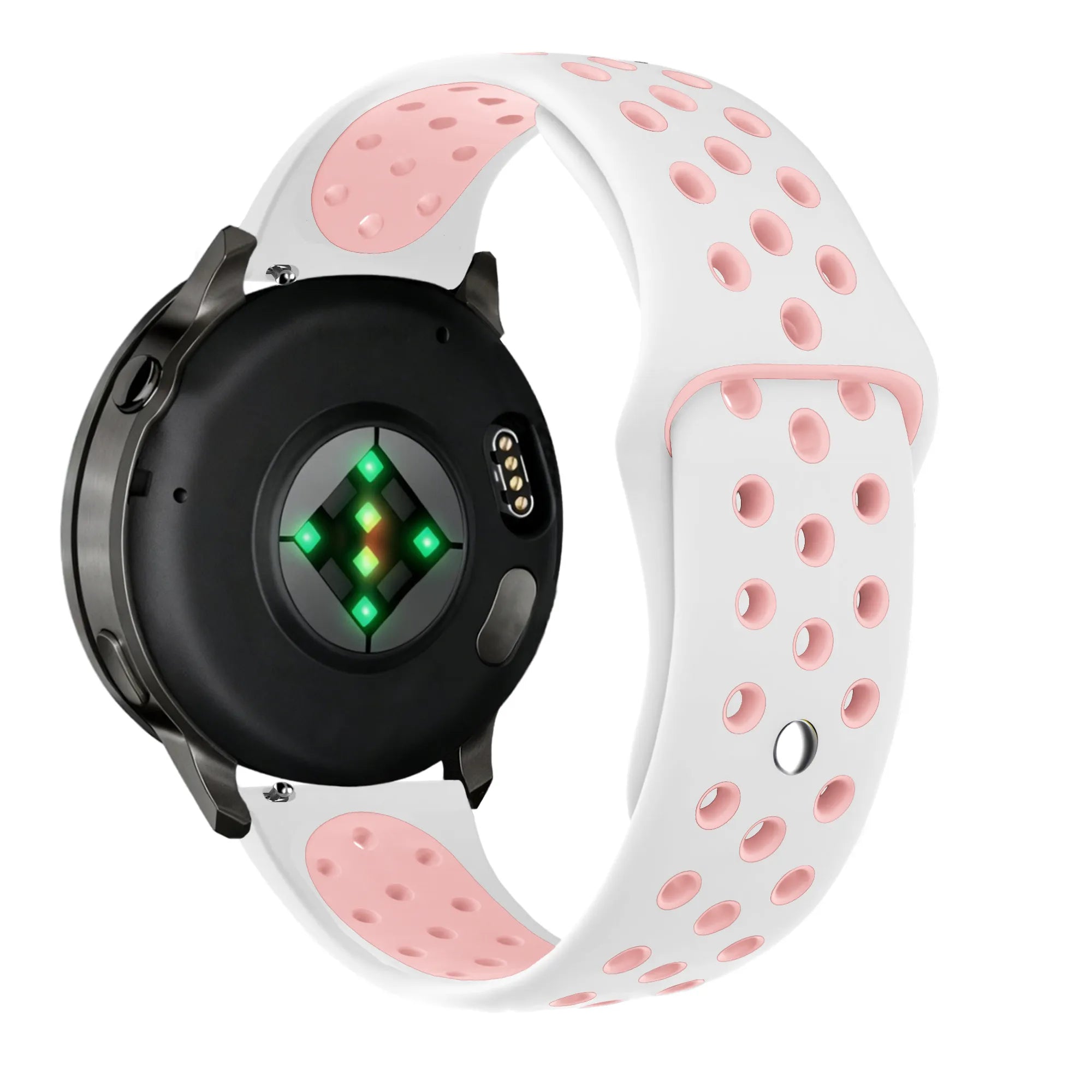 Bandz Garmin Venu 2 Plus Sport Strap 'Deluxe' (White/Pink)