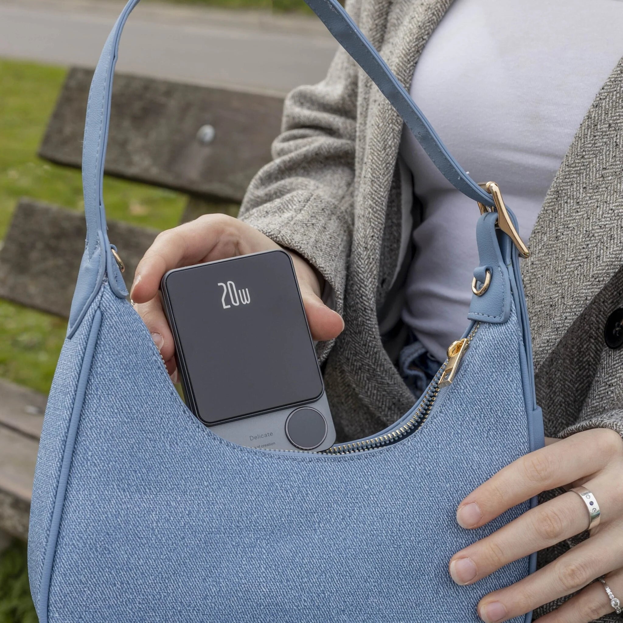 Coverzs 20W MagSafe Solid 5,000 mAh Powerbank (zwart)