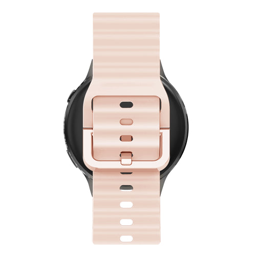Bandz Garmin Bounce 2 Silicone Strap 'Wave' (Light Pink)