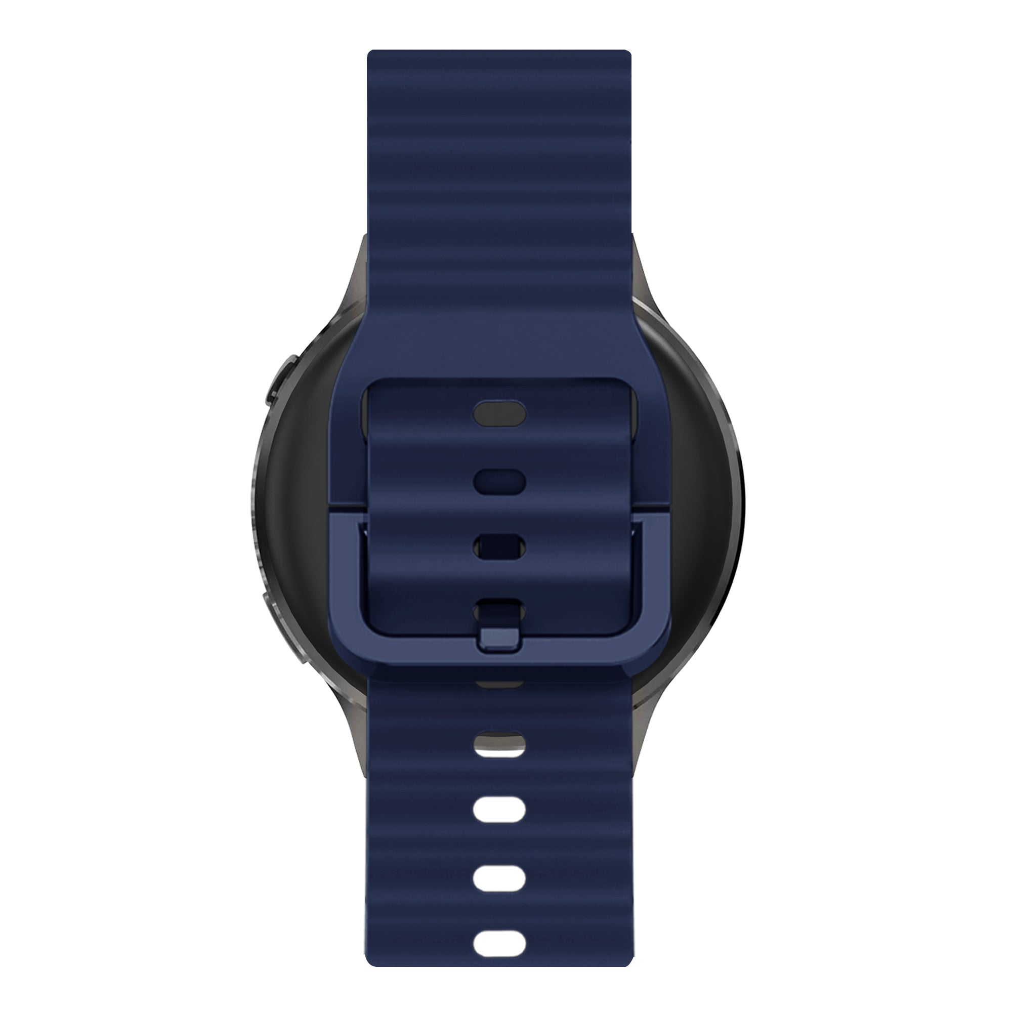 Bandz Bracelet silicone ondulé Garmin Forerunner 265s (bleu foncé)
