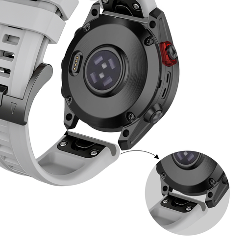 Bandz Garmin Descent G1 Silicone Strap 'Classic' (Grey)