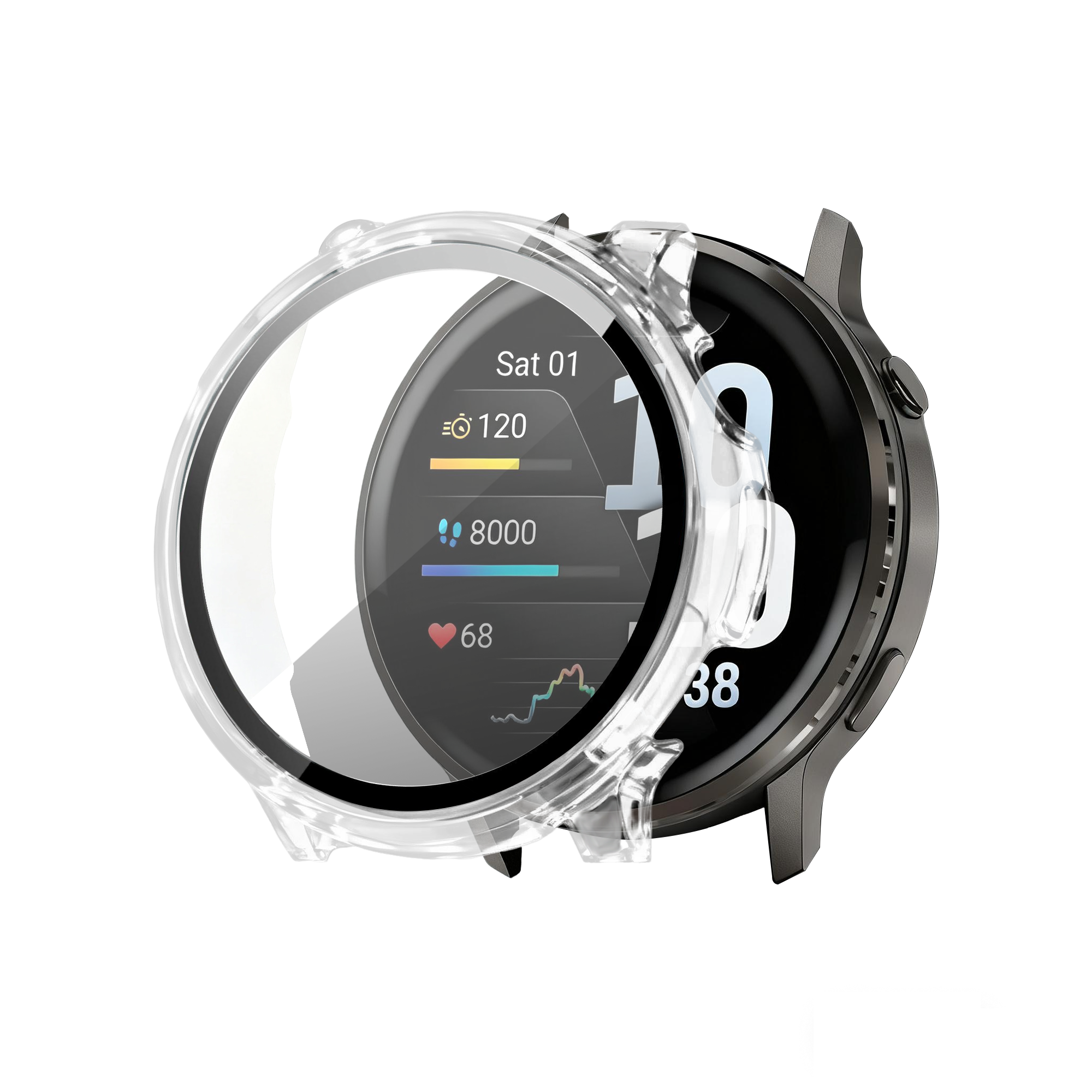 Bandz Protecteur Pc avec verre Garmin Venu 4 - 41mm (transparent)