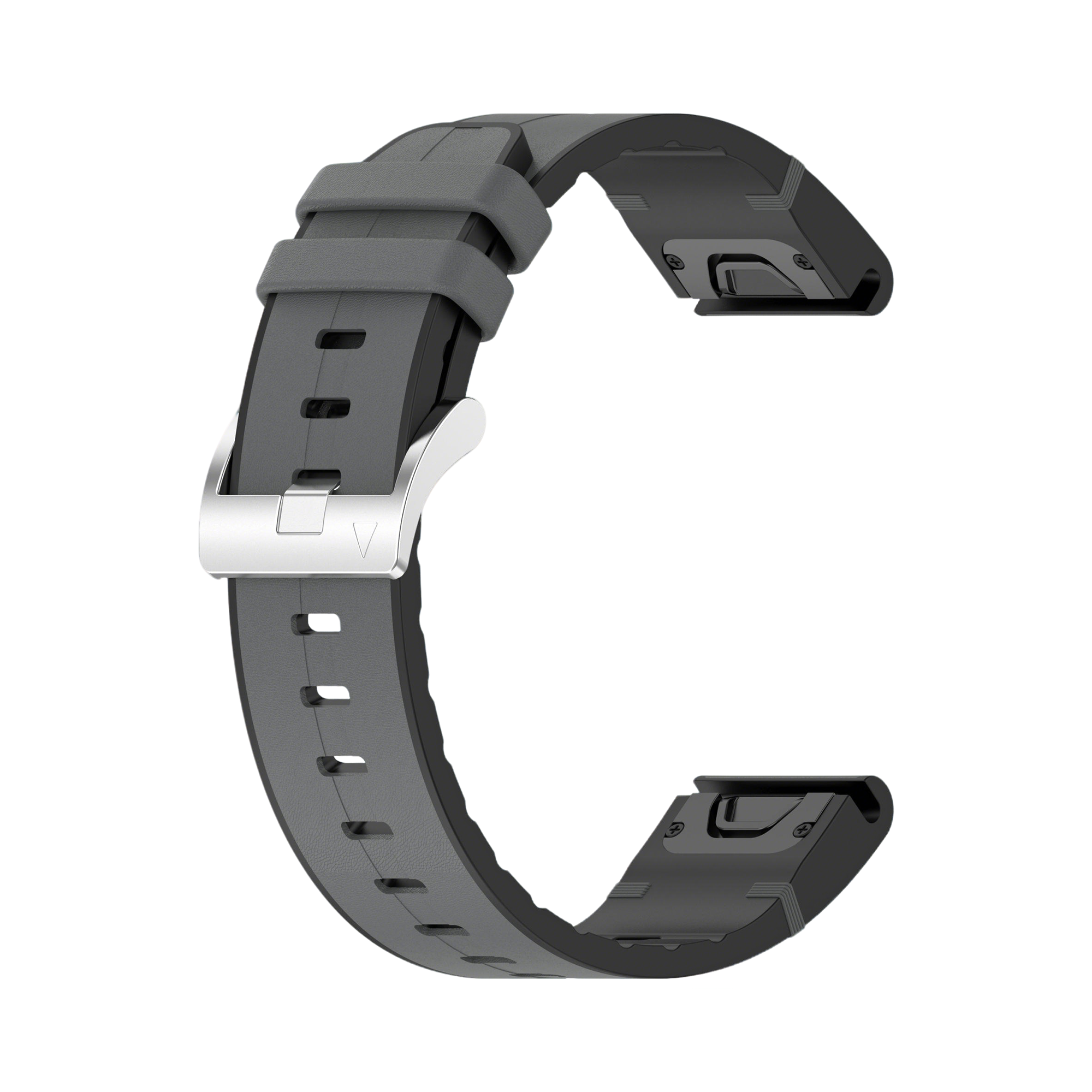 Garmin MARQ Leather Hybrid Strap (Grey)