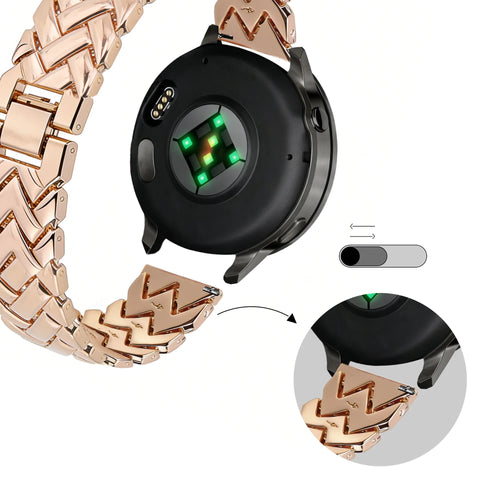 Bandz OnePlus Watch 3 - 43mm Metal Strap 'V-Type' (Rose Gold)