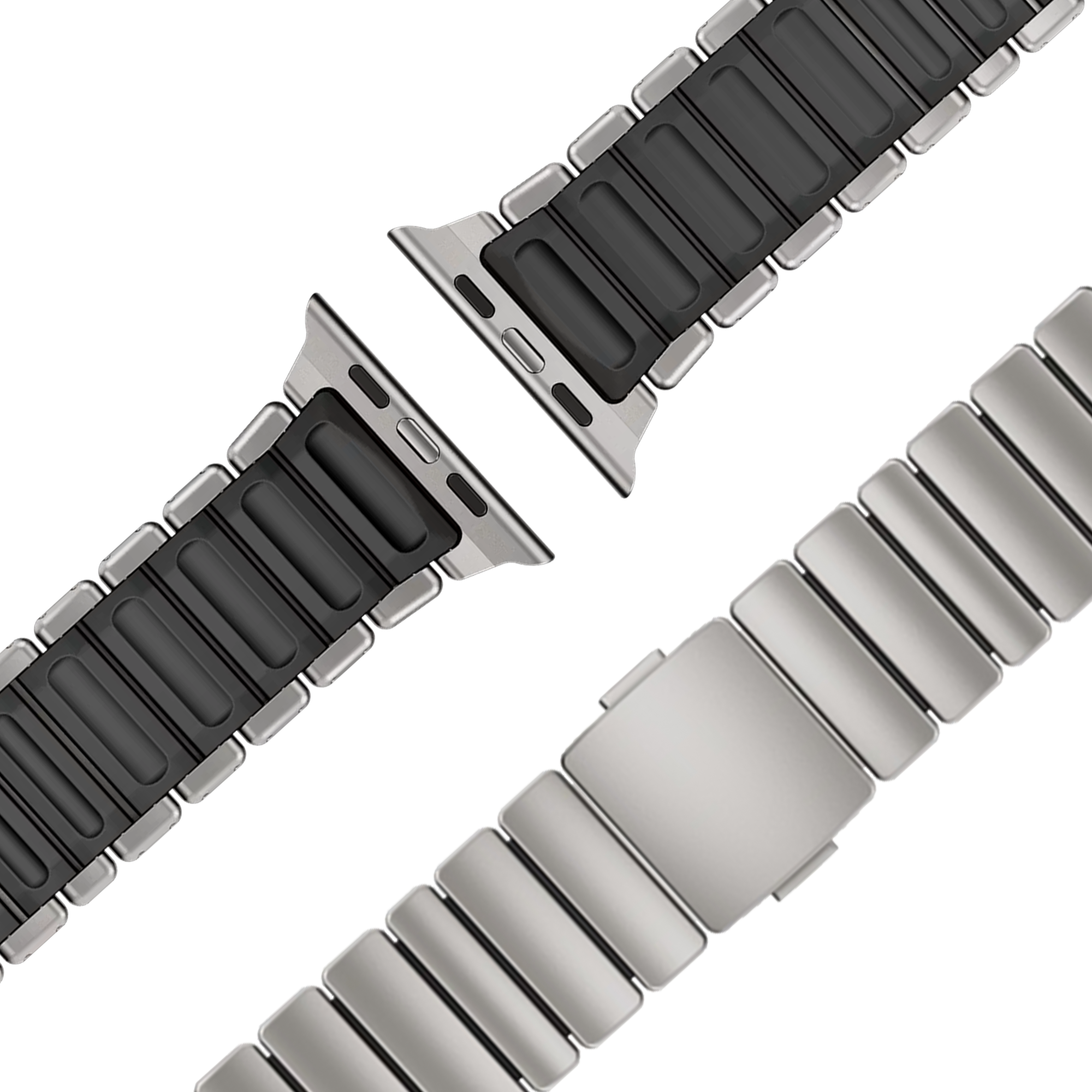 Bandz Bracelet titane 'hybride' Apple Watch (argent)