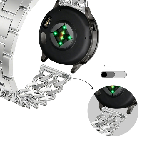 Bandz Bracelet acier 'Double Chains' Polar Ignite (argent)