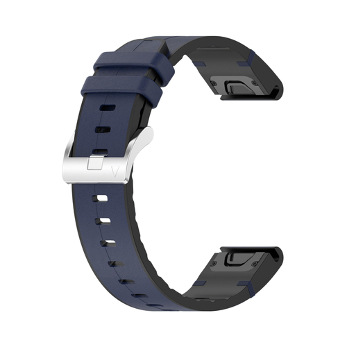 Bracelet cuir hybride Garmin Descent G2 (bleu)