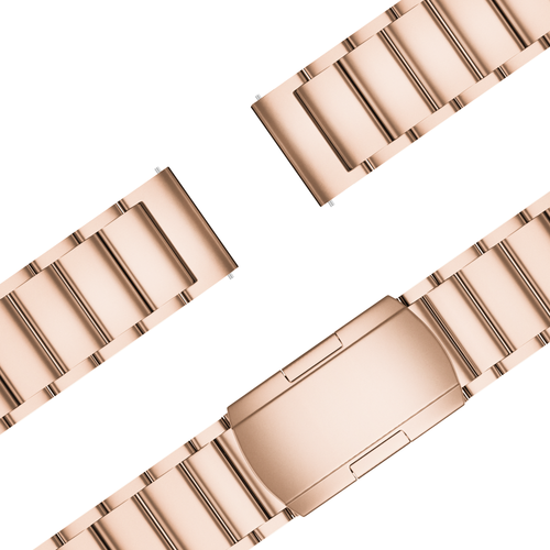 Bandz Garmin Venu SQ 2 Titanium Link Strap (Rose Gold)