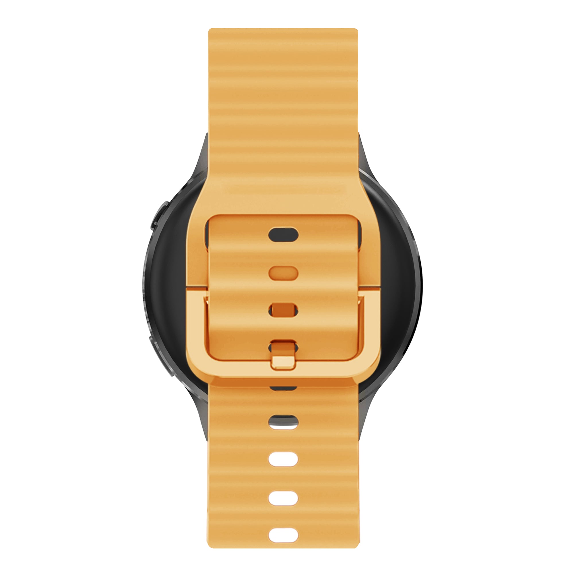 Bandz Garmin Forerunner 645 Silicone Strap 'Wave' (Dark Yellow)
