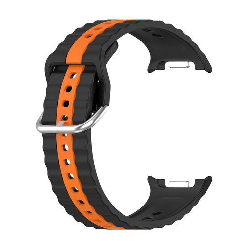 Bracelet sport duo Samsung Galaxy Watch 8 Classic (noir/orange)