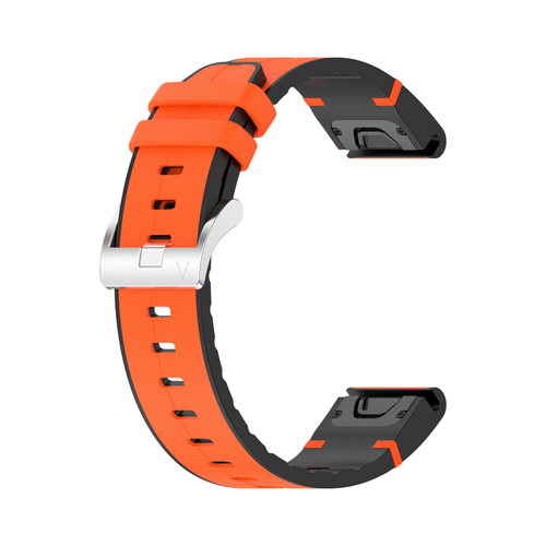 Bracelet cuir hybride Garmin Descent G2 (orange)