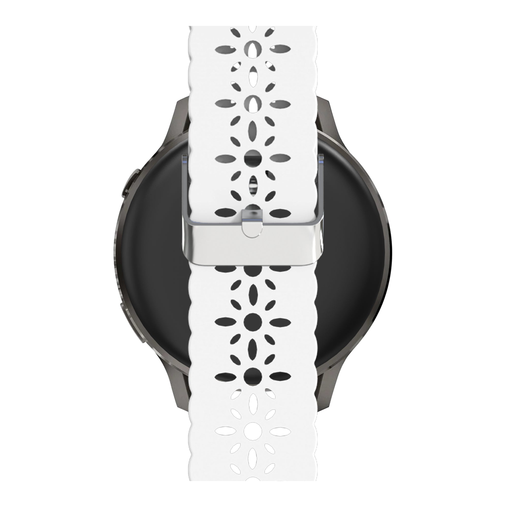 Bandz Garmin Vivoactive 6 Silicone Strap 'Lace' (White)