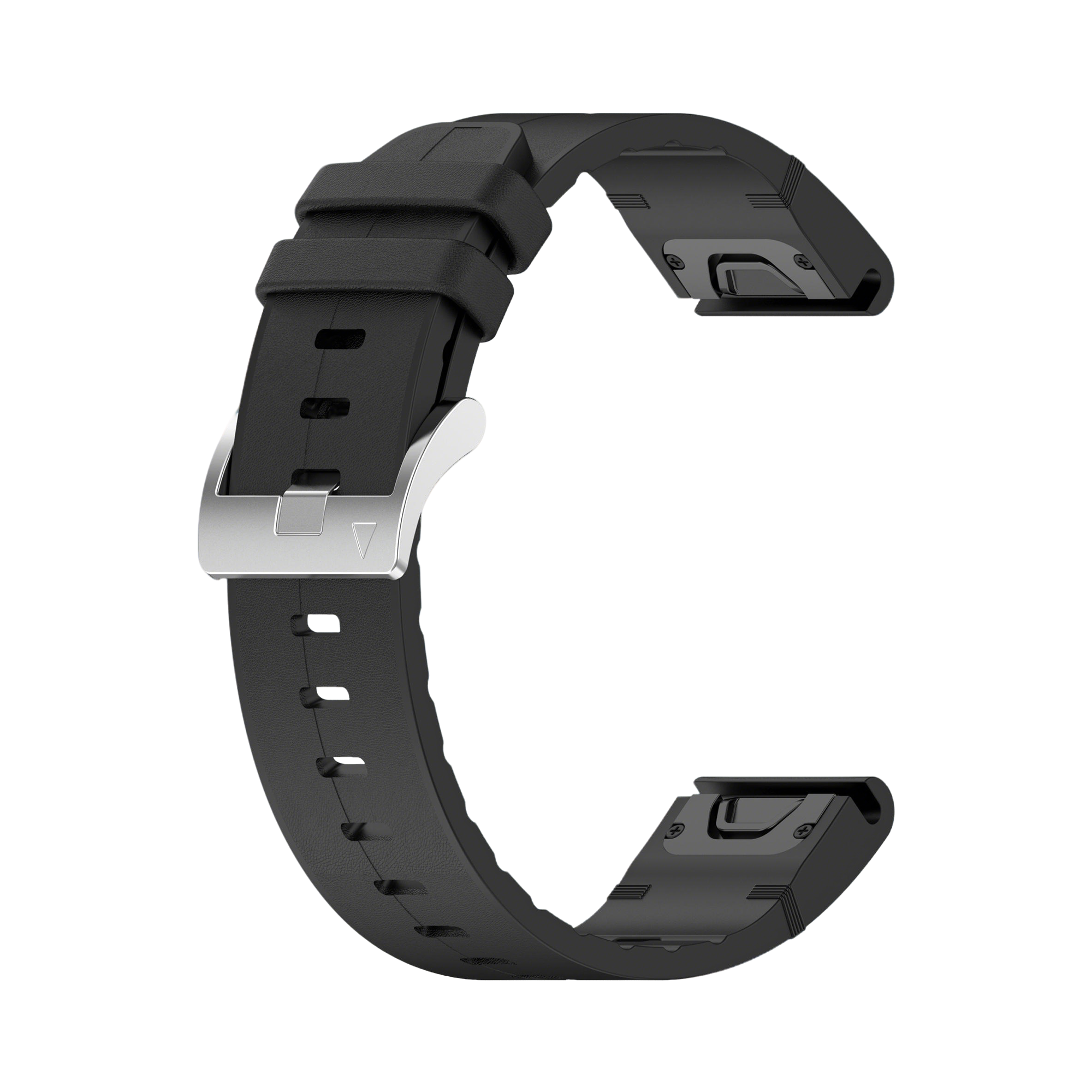 Garmin MARQ Leather Hybrid Strap (Black)