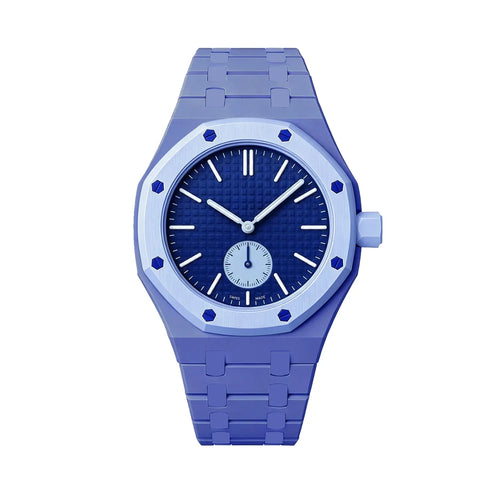 Bracelet biocéramique - 3 heures Swatch Royal Pop (bleu)