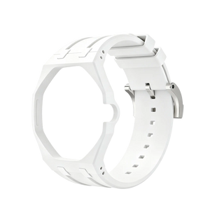 Bracelet silicone - 3 heures Swatch Royal Pop (blanc)