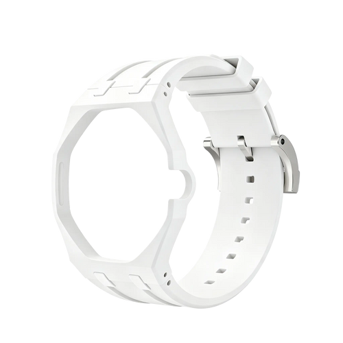 Bracelet silicone - 3 heures Swatch Royal Pop (blanc)