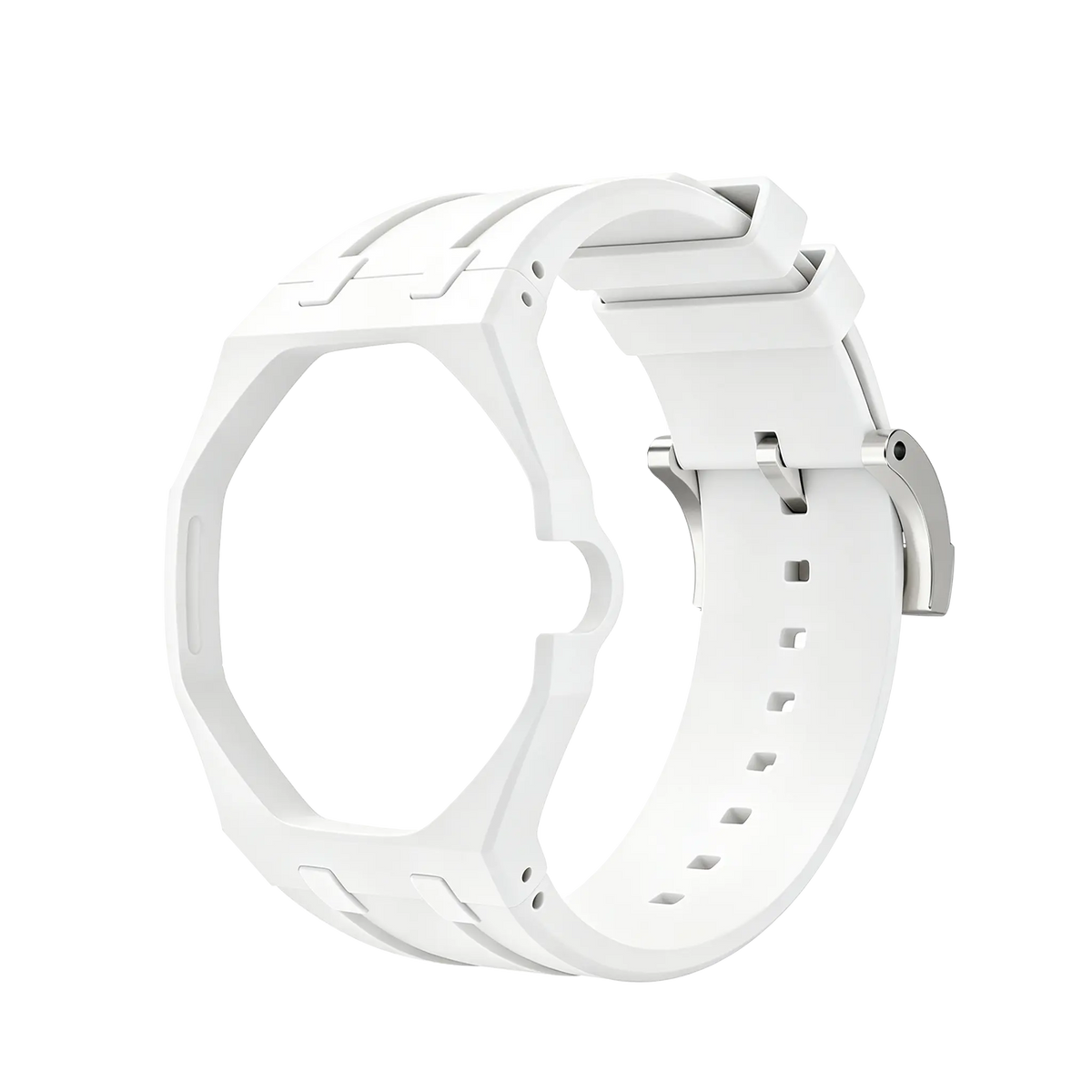 Bracelet silicone - 3 heures Swatch Royal Pop (blanc)