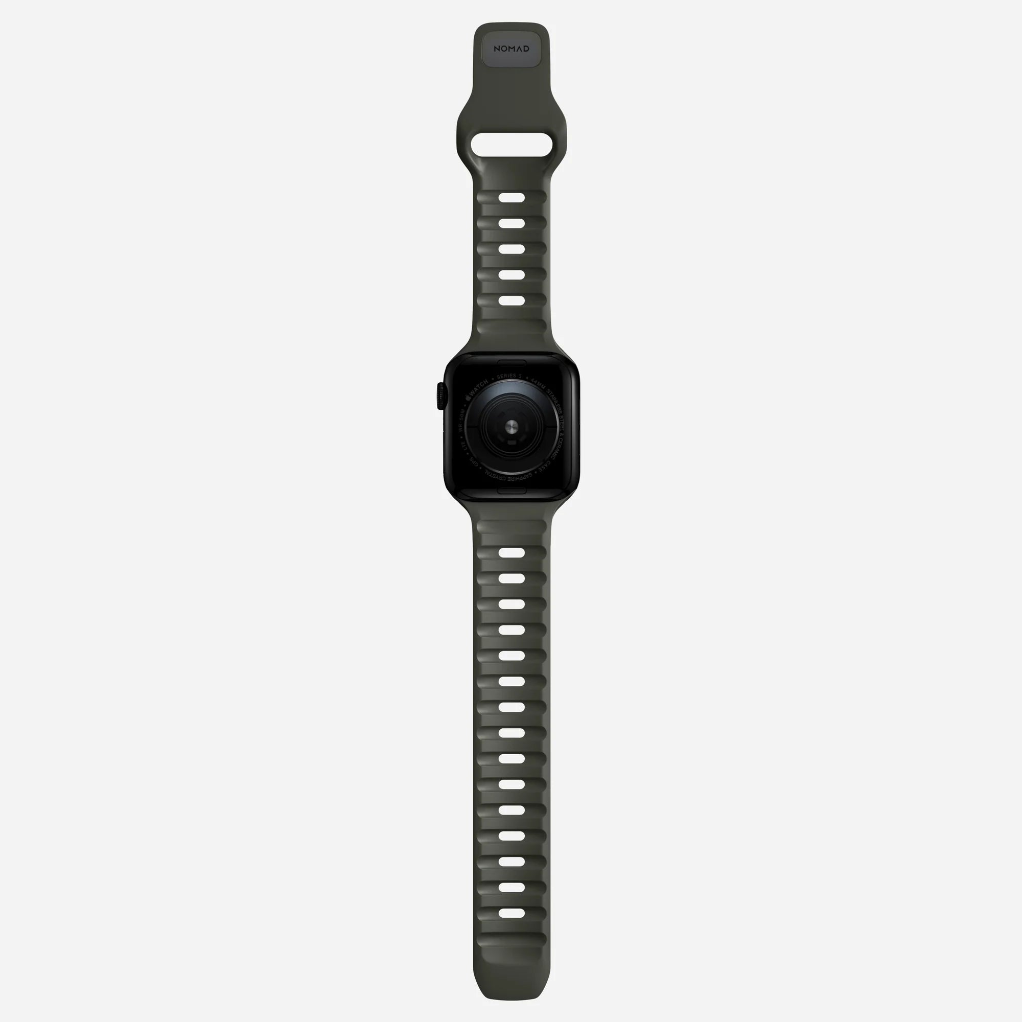 Nomad Bracelet silicone sport Apple Watch (vert cendré)
