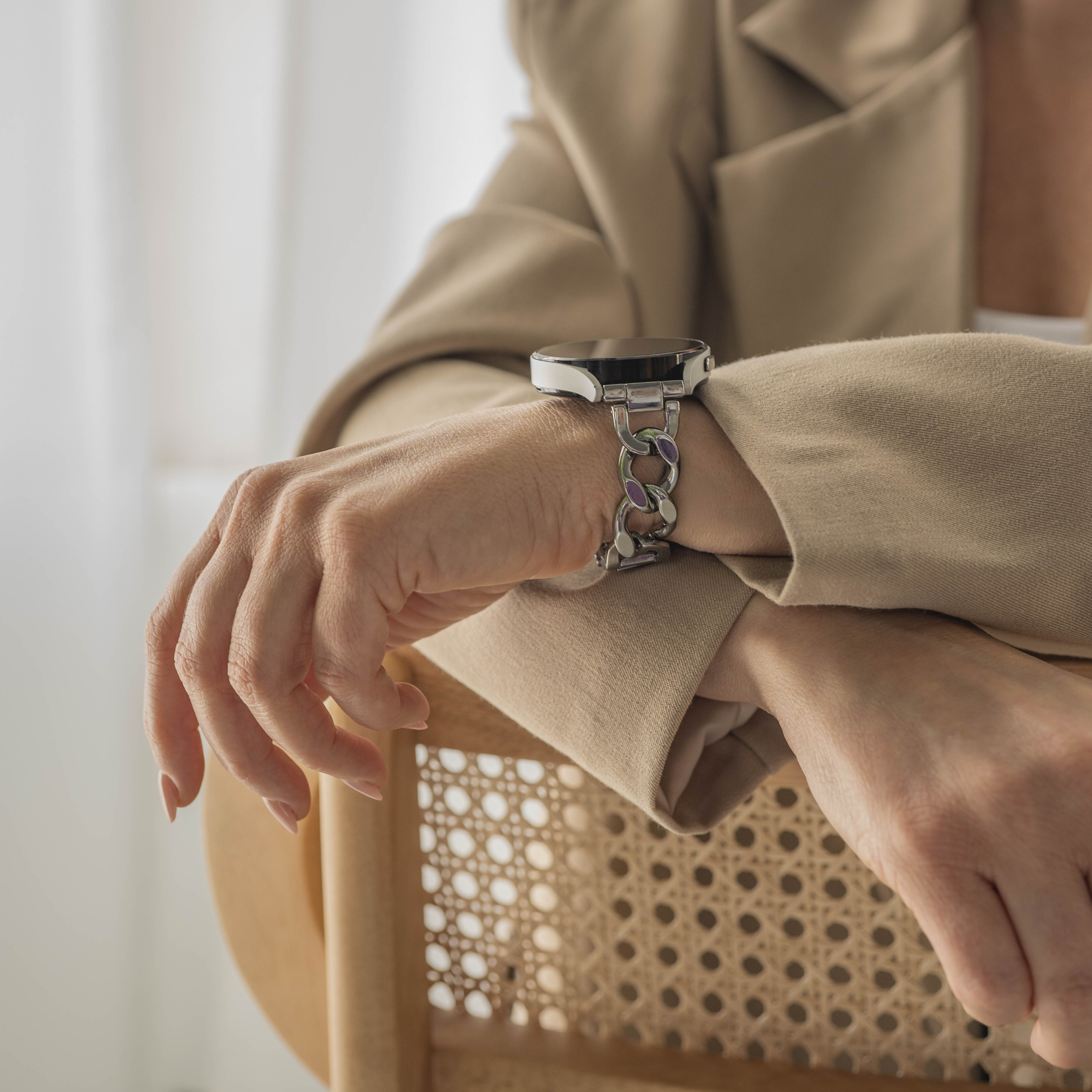 Bracelet chaîne acier Samsung Galaxy Watch 4 - 40mm (argent)