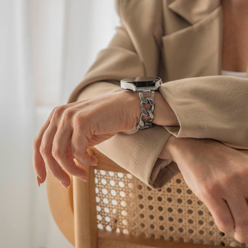 Polar Ignite Steel Chain Strap (Silver)