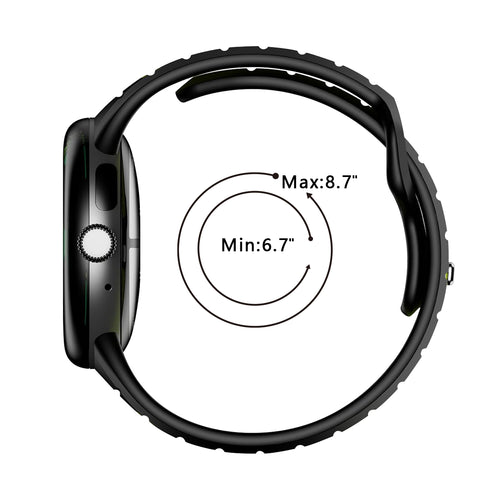 Bracelet sport Outdoor Google Pixel Watch 3 - 45mm (blanc/noir)