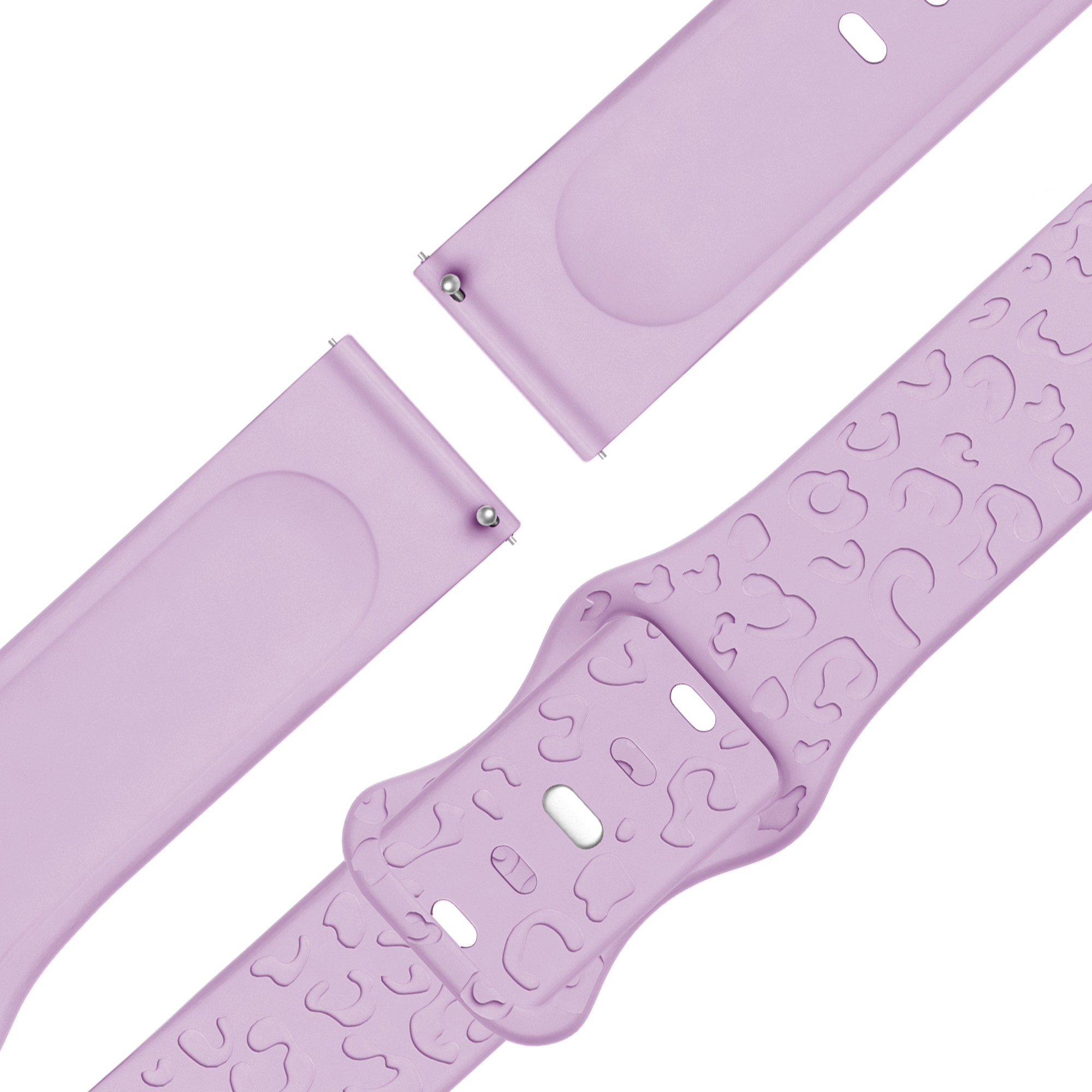 Bandz Garmin Vivoactive 4s Silicone Strap 'Leopard' (Light Purple)