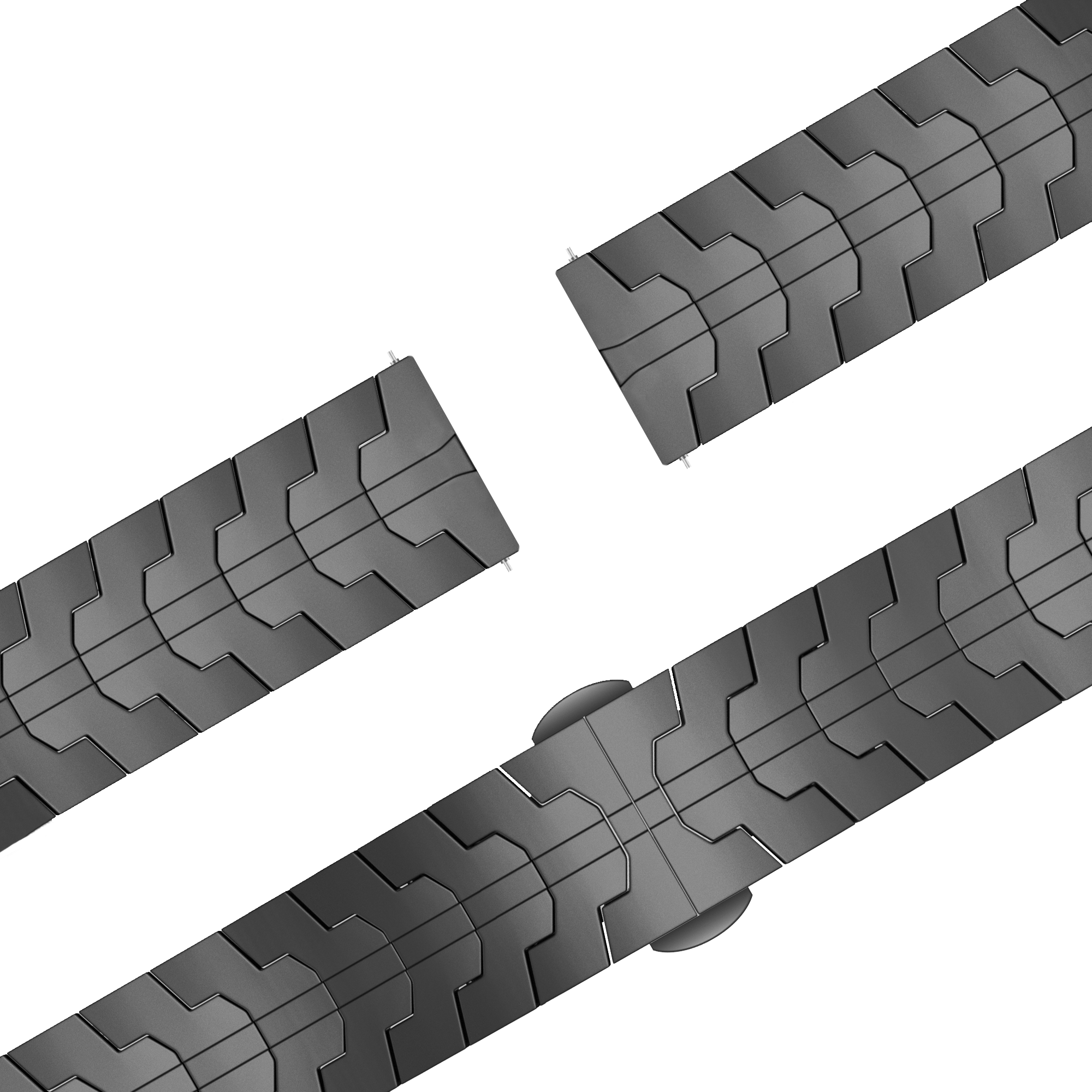 Bandz Garmin D2 Air X15 Steel Strap 'Iron' (Black)