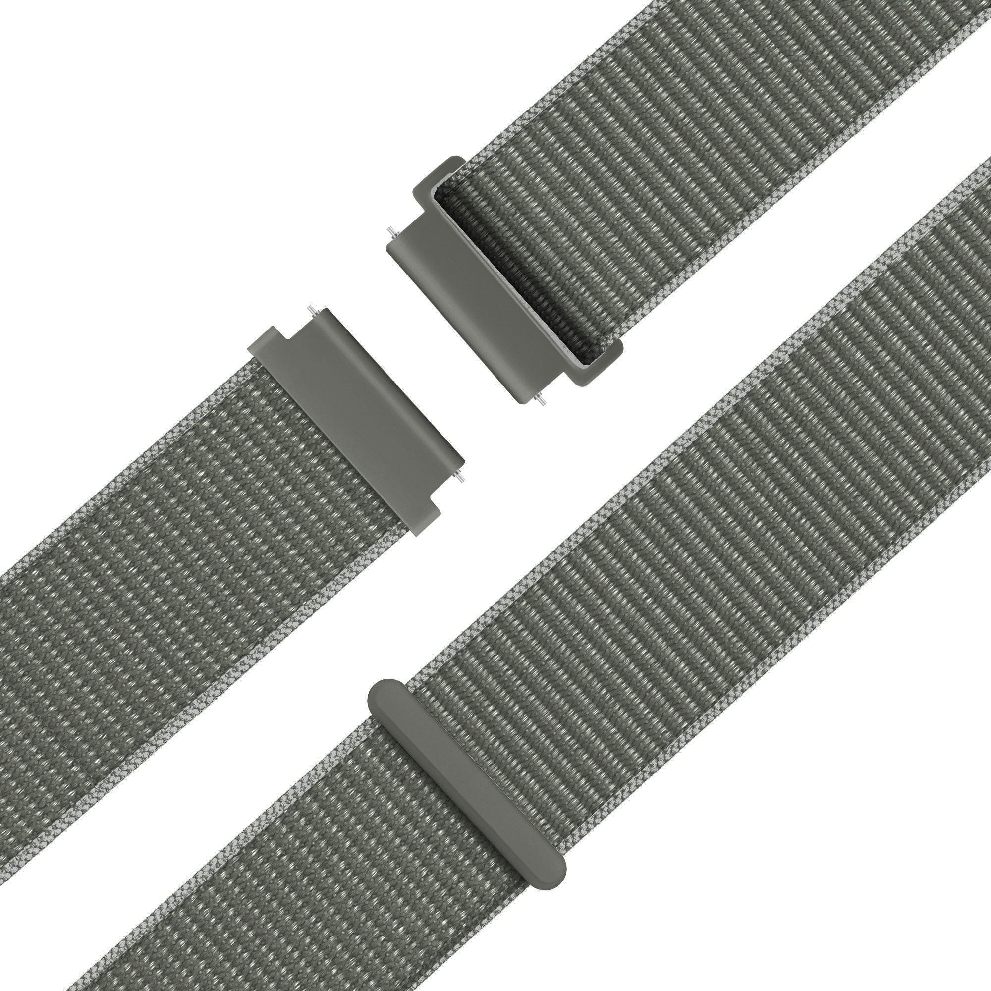 Bandz Garmin Forerunner 245 Nylon Loop Strap (Grey-Green)