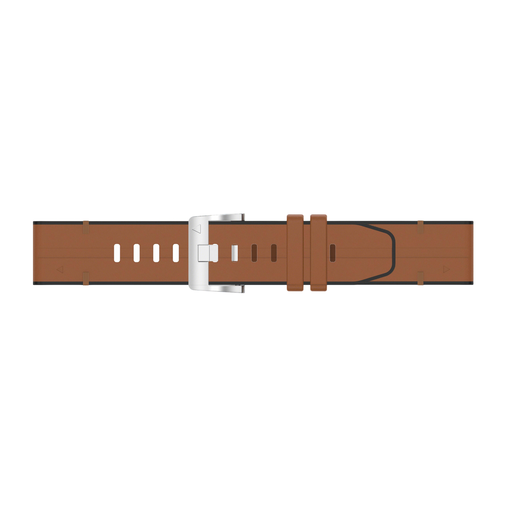 Bracelet cuir hybride Garmin Tactix 8 - 51mm (marron)