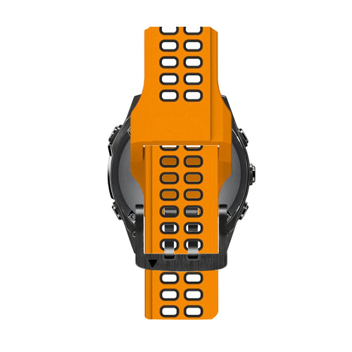 Bandz Garmin Approach S62 Buckled Sport Strap (Orange/Black)
